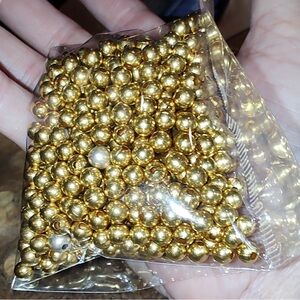 Vintage Gold Spacer Beads – Metal Craft Supply, 200+ Pieces